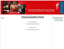 Tablet Screenshot of portal.pianocompetition.org